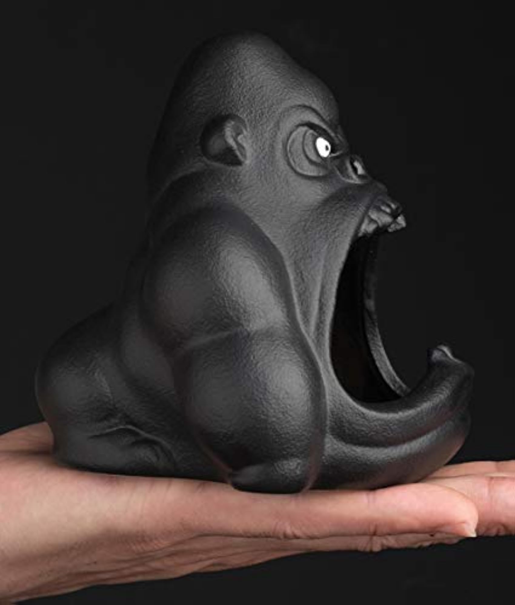 Cool Gorilla Ashtray, Windproof Ceramic Design