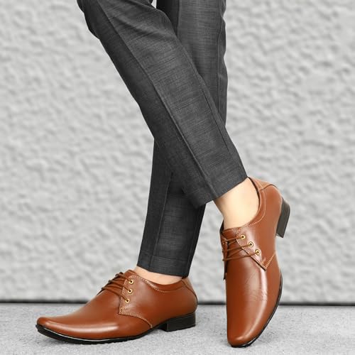 Image of Leatherful Formal Lace-up Derby Shoes| Full Grain Leather | Office, Party | Genuine Leather | Smart Casual