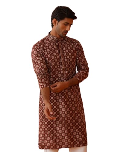 Image of Jompers Embroidered Kurta Pyjama Set For Men (,)