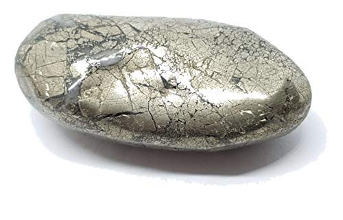 Eclectic Shop Uk Authentique Rare Healers Doré Puissance Cristal Pierres polies véritable Taille 54 g 50 x 23 x 17 mm (Hgs14)