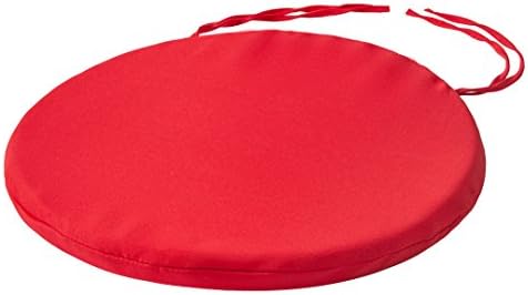 Round Bistro Circular Chair Cushion With Ties Seat Pads For Dining Chairs Kitchen Garden Italian Fabric Removable Cover Indoor Outdoor Seat Pad Cushions Living Room Patio Office Shop BLUE