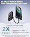 Power Bank Fast Charging, Small 22.5W 10000mAh USBC Portable Charger with Built-in USB-C Cable, Mini Battery Pack Essentials, 2 USB C and 1 A, for iPhone 17/16/15 Series, Samsung, Google,Android