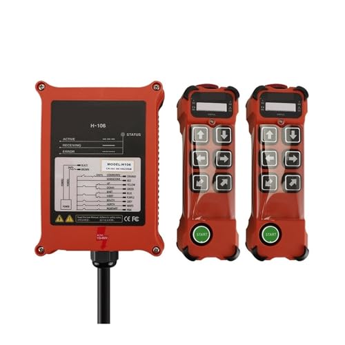 Télécommande radio industrielle 6 boutons H106 pour commande hydraulique AC DC 110V 460V