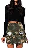 adidas Camo Logo Skirt Hemp/Earth Green/Base Green/Cargo Brown MD