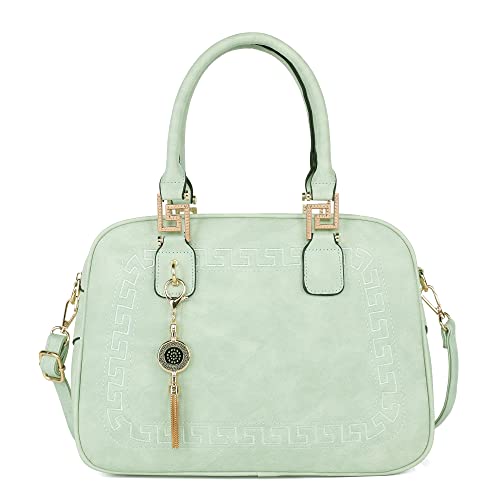 Montana West Satchel Bags for Women Crossbody Top Handle Barrel Purses and Handbags with Guitar Strap, MWC-041GN
