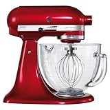 KitchenAid Artisan Mixer 4.8L Candy Apple With Glass Bowl (KSM156BCA)