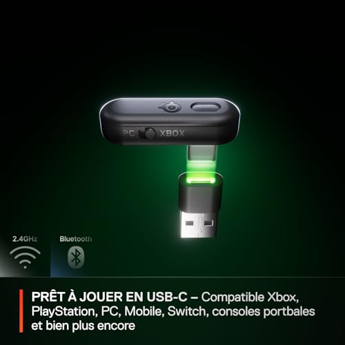 SteelSeries Casque Arctis Nova 3X Wireless - Appli Mobile Companion - Batterie 40h - Haut-parleurs magnétiques en néodyme - 2,4 GHz/Bluetooth - Micro détachable - Xbox, PS5, PC, Switch,Mobile -Lavande