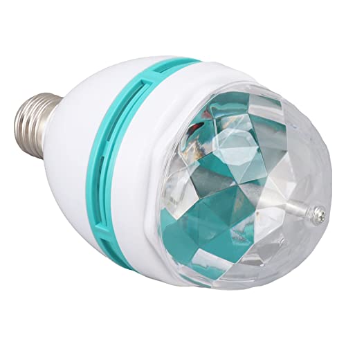 Spacnana RGB -Farbtanz -Glühbirne, E26 Basis, 3W, Automatische Farbwechsel und Drehlichter, Breite Anwendung, Hohe Sicherheit bei der Verhütung von Leckagen, für Ferien, Partys usw.