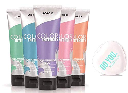 this JOlCO Original COLOR INTENSITY, Semi-Permanent Creme Hair Color (w/Sleek Heart-Shaped Mirror) Cream Haircolor Dye, NO DEVELOPER REQUIRED! (AMETHYST PURPLE)