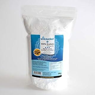 Wiezucker Erythrit cukru pudru, bez kalorii, zamiennik cukru pudru, 1 opakowanie (1 x 1 kg) Erypul1