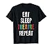 Eat Sleep Theatre Repeat - Teatro Ventilatore Musical Attori Maglietta