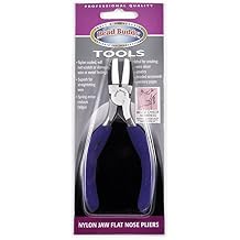 Bead Buddy Nylon Jaw Flat Nose Pliers - Great for Creating Jewelry, Beaded Ornaments, Wire Decor - Nylon Coated, Wont Scratch or Damage Wire or Metal Findings