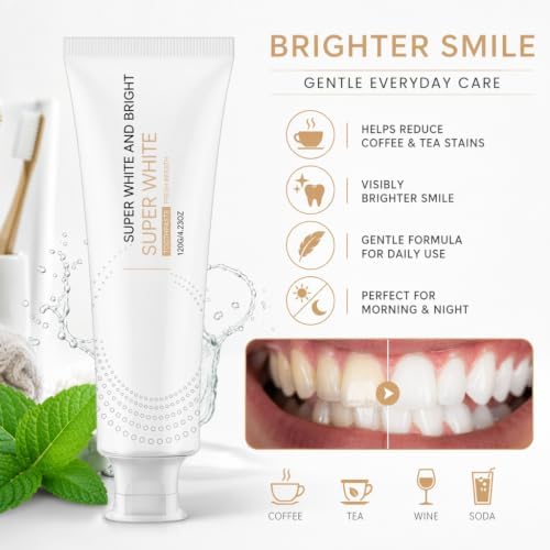OFS Whitening Toothpaste, Stain Removal, Long-Lasting Fresh Breath - 1