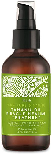 Mesh Organic Tamanu Oil 4oz - 100% Cold-Pressed, Undiluted, Unrefined, Pure - Skin, Nails, Hair, Feet