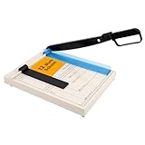 Papierschneider Hebelschneider A4 B5 A5 B6 B7 Papier Papierschneidemaschine Manuell Schneidemaschine Papier mit Schutzvorrichtung Kapazität 12 Blatt Papier Cutter Hebelschneider für Papier und Fotos