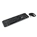 Produktbild CSL Logix Pro - Tastatur Maus Set kabellos in schwarz mit QWERTZ Layout bestehend aus Funktastatur, Funk Maus, USB Nano Empfänger und USB Ladekabel, perfekt für Office PC, Laptop, Multimedia Computer
