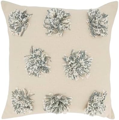 SARO LIFESTYLE Fuzzy Fun Pom Pom Down Filled Throw Pillow image 5