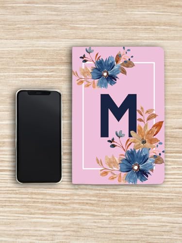 Image of AccuPrints Initial m Premium Soft Bound Notebook Diary |Size 21 x 14.5 cm| for Girls and Women (A5,192 Ruled Pages, 80 GSM) Personal Diary