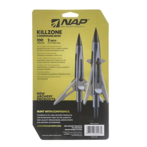 New Archery Products Killzone 125 Grain Trophy Tip Point 3 Pack #TOP6
