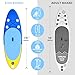 Kids Stand Up Paddle Board with Inflatable SUP Accessories, Non-Slip Comfort Deck Inflatable Paddle Board for Kid, Durable, Lightweight Fin for Youth & Kids (Blue/Yellow, 7'10