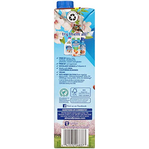 Almond Breeze Dairy Free Almondmilk, Chocolate, 32 Fl Oz (Pack Of 12) #TOP5