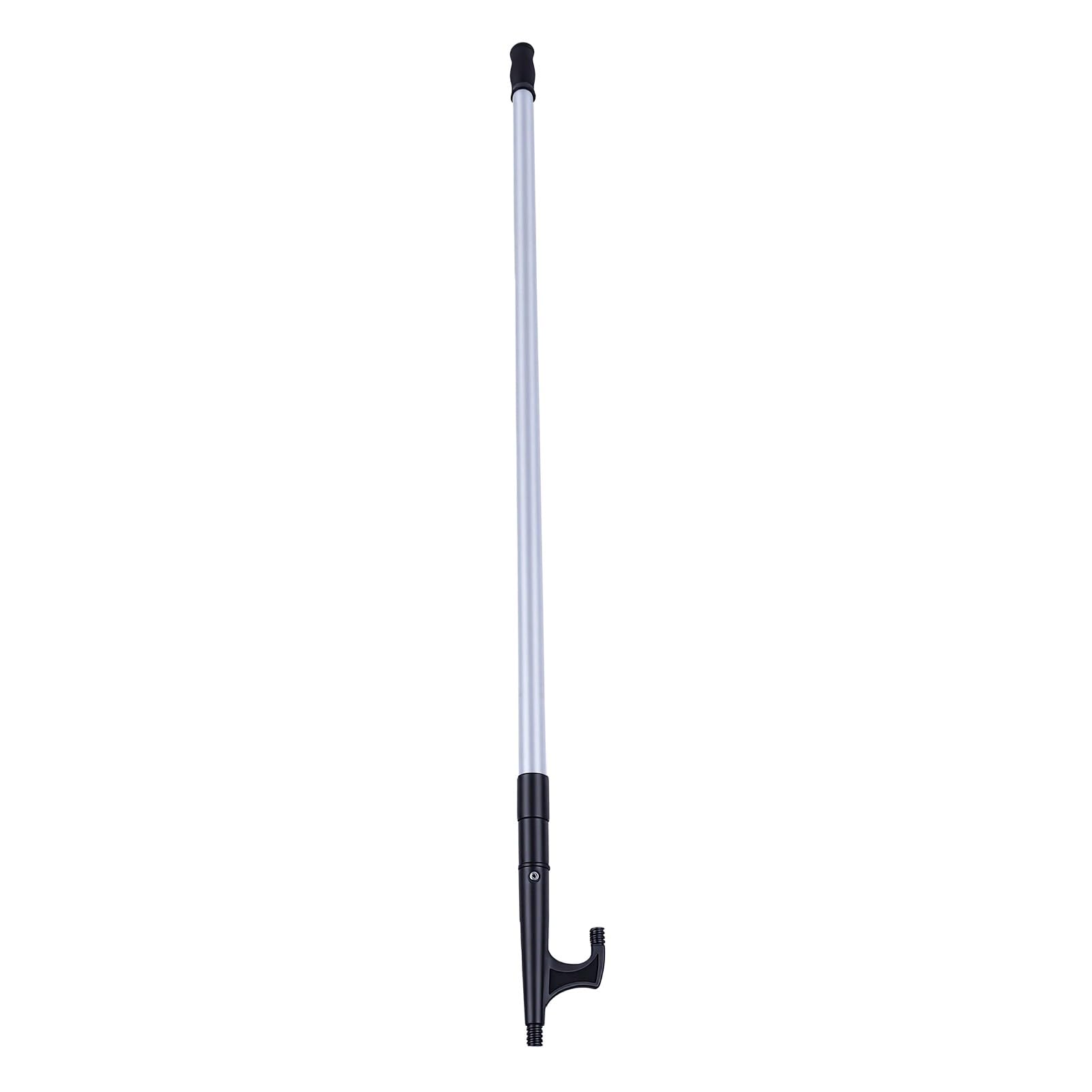 Mezzo Marinaio Telescopico 4,8 a 12 Piedi per L'attracco | 3 Sezioni Palo Marino Retrattile con Gancio per Bacino in Alluminio Leggero per Attracco di Barche Accessori per Kayak Pesca