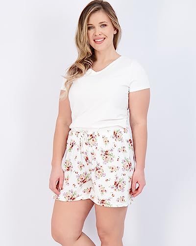 3 Pack: Women’s Soft Pajama Shorts Modal Lightweight Lounge Bottom Elastic Waistband Drawstring Lightweight Pj Stretch Sleep Casual Summer Yoga Workout Drawstring Fitness Dolphin Comfy- Set 5, Xl #TOP3