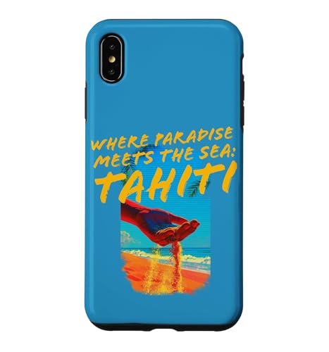 Where ParadiseMeets the Sea:Tahiti �y�����C�Əo��ꏊ�^�q�` �X�}�z�P�[�X iPhone XS Max �p