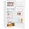 Exquisit® Frigorífico Combi Integrable 205L, Blanco, Clase E, Congelador 4 Estrellas, Puerta Reversible, Estantes de Cristal, Iluminación LED, Medidas (145,1 x 54,0 x 54,0 cm)