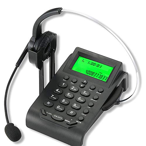 Cheeta Call Center Corded Telephone With Noise Cancellation Headset(HT-580)
