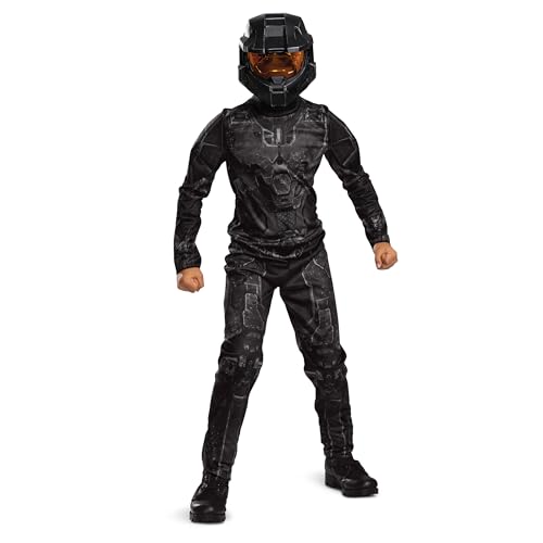 Disguise Halo Stealth Spartan Costume for Kids, Official Halo Game Costume Outfit with Headpiece, Child Size (10-12)