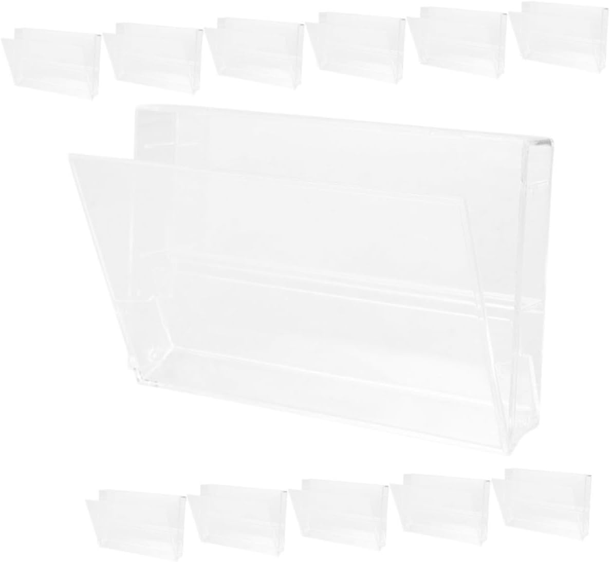 KICHOUSE 12pcs Retro Cassette Tape Storage Organizer Cassette Holders for Music Tapes Multi-functional Portable Case Built Note Holder Design for and Organization
