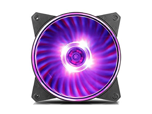 Cooler Master MF120L RGB 12cm LED Damping Quiet Case Fan for CPU Cooler Water Cooling 120mm Fan Replaces (R4-C1DS-12FC-R1)