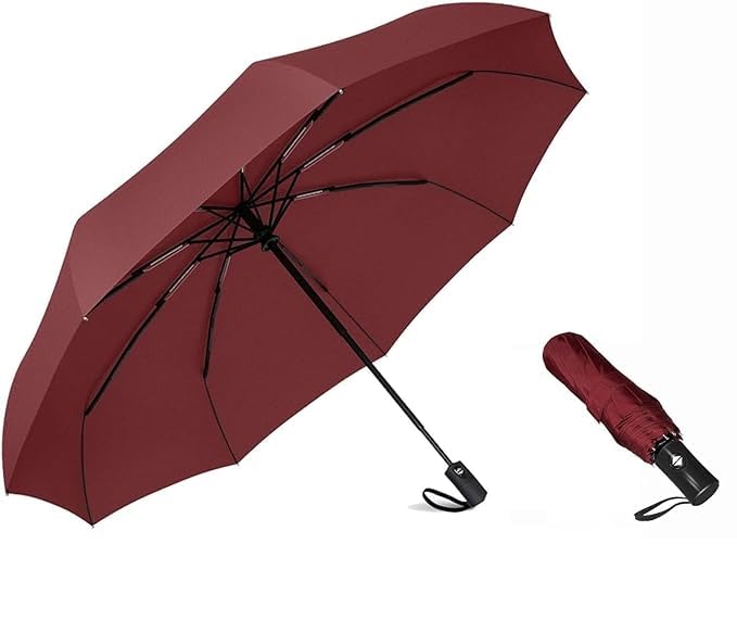 Image of G4Free UPF 50+ UV Protection Large Travel Umbrella 46 Inch Auto Open Close Windproof Sun Blocking Umbrella