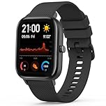 Tobfit Cinturino in Silicone per Amazfit GTS/GTS 2/GTS 2 Mini/GTS 2e/GTS 3/GTS 4/GTS 4 Mini/GTR 42mm, 20mm Sportivo (Nero)