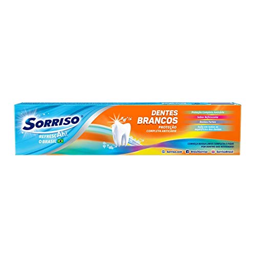 Creme Dental Sorriso Dentes Brancos 180g Promo Tamanho Família 180g