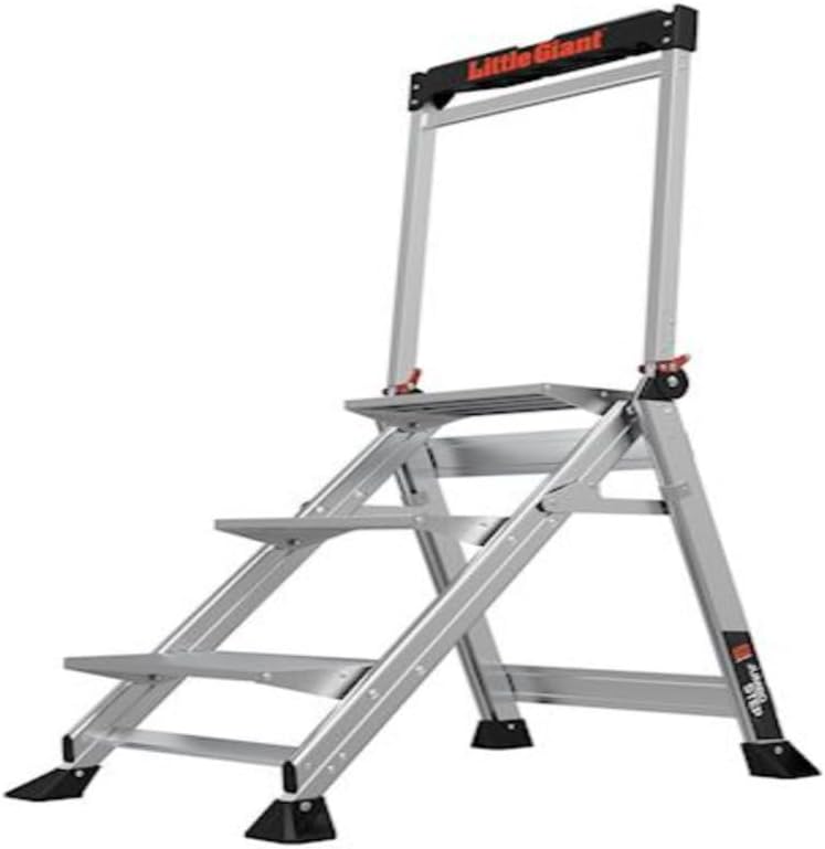 Little Giant 1009976 375 lbs 3 ft. x 26 in. Aluminum Step Ladder for Type IAA