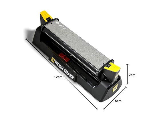 WORK SHARP piedra afiladora de sobremesa de trabajo para cuchillos - WSBCHBSS-I piedra diamantada para afilar - La mejor piedra para afilar de sobremesa del mundo de cuchillos