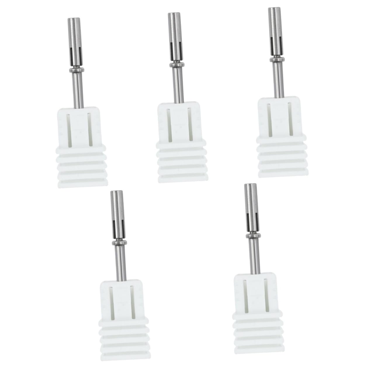 FRCOLOR 5 Piezas pedicure corta unhas decoración para uñas lapto manicure clavo de taladro pequeño clavo de punto brocas para uñas vástago de repuesto para taladro de uñas Acero inoxidable