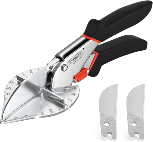 TOWOT 45-135° Adjustable Miter Shears, Trimmer Cutter &