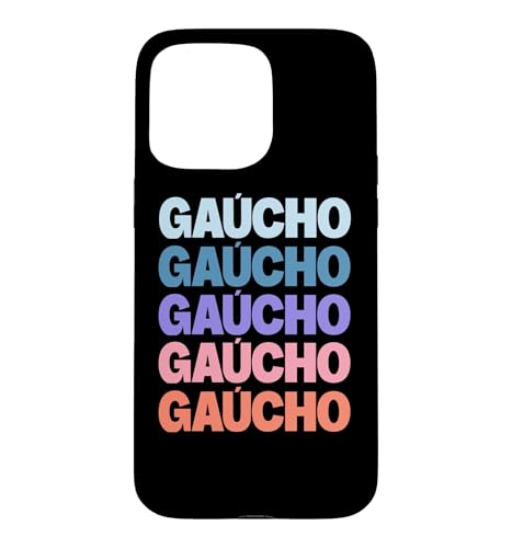 Funny Modern Repeated Text Design Gaucho Argentina Uruguay �X�}�z�P�[�X iPhone 15 Pro Max �p