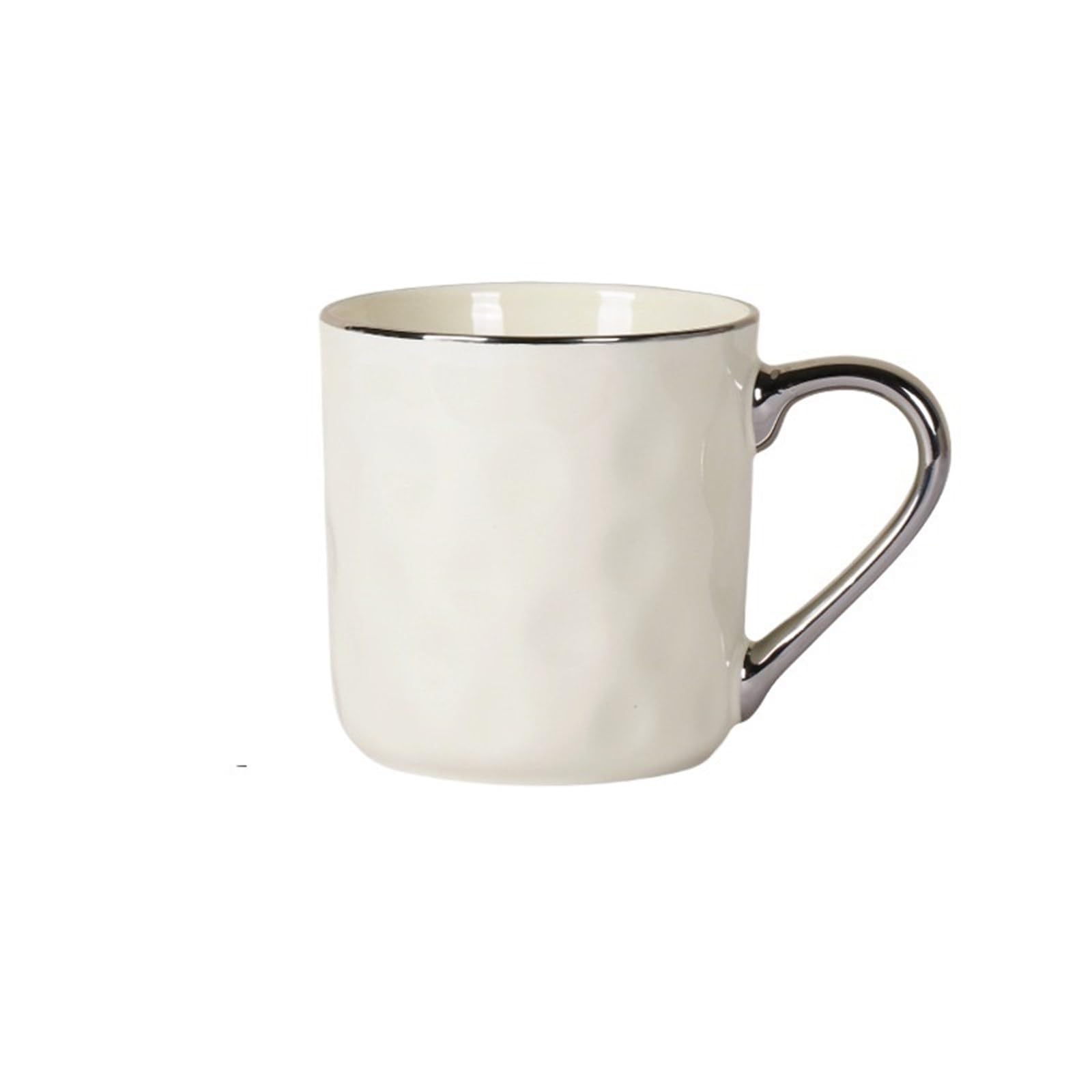 HLHLOP777 Coffee Mugs Large-capacity Ceramic Mug for Home Use with Appearance Coffee Cup(White)