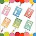 6 Sets Hall Pass Lanyards Unbreakable School Passes Coloful Acrylic Cute Bathroom Passes for Classrooms Restroom Library Office Nurse School Teacher Gift