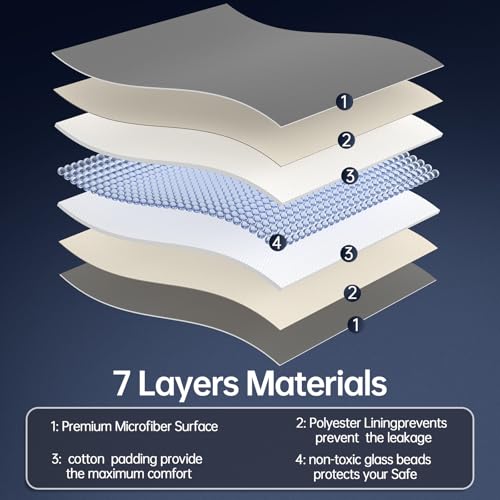 Image of HCOIW Weighted Blanket for Adults 15 LB 48 inch x 72 inch Queen Size Heavy Blanket | Weighted blanket featuring premium glass bead fill, balanced grid stitching, airy cotton, cool touch & deep sleep support