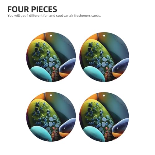 Hojas aromáticas para auto con piedras de colores miniatura 2
