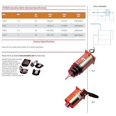 Trombetta 12 Volt Heavy Duty Tubular Solenoid Part No. P515-A57V12