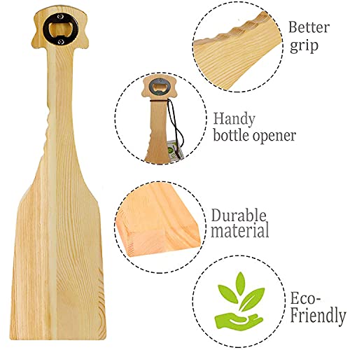 image for iliensa Wood Grill Scraper,Wooden Grill Cleaner Bristle Free,Wood Gril