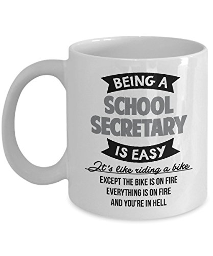 Best Funny School Secretary Bikers Coffee & Tea Gift Mug (11Oz) #TOP4