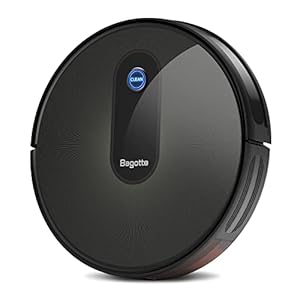 Bagotte Saugroboter mit Wischfunktion, 3-in-1 Staubsauger Roboter, 6.9cm Superschlank, 6 Reinigungsmodi, 100Min Laufzeit…