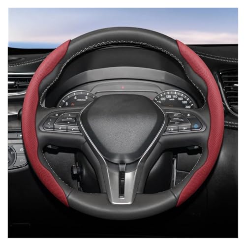 �� �ʋC���X�e�A�����O�z�C�[���J�o�[ �ɓK������ Q50 G37 Fx35 G35 Q45 Qx50 Qx60 Qx70 Ex25 Q30 Qx80 Q60 Q70 Q80 Q80 Ex35 Q50L Qx55(Red Round 2)